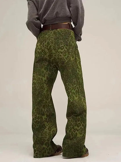 Urban Wild High-Rise Leopard Print Jeans