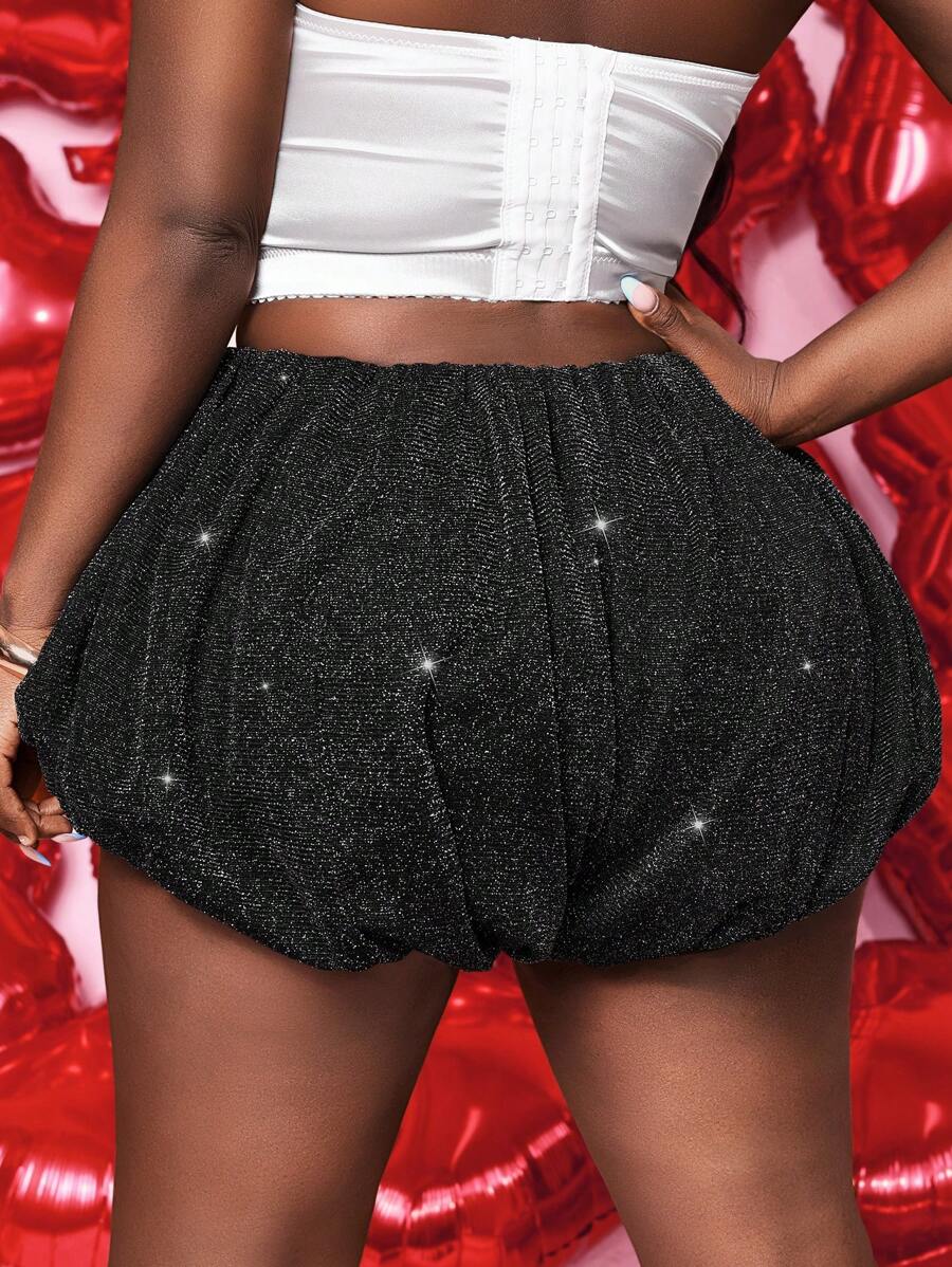 Midnight Bloom Shimmer Shorts