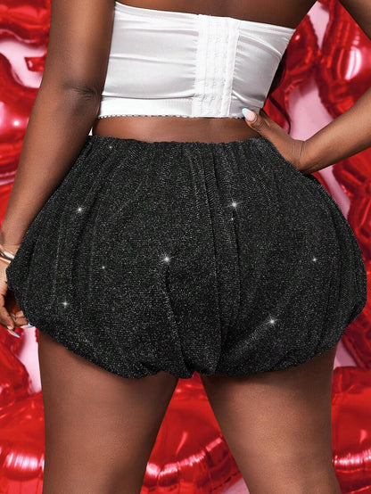 Midnight Bloom Shimmer Shorts