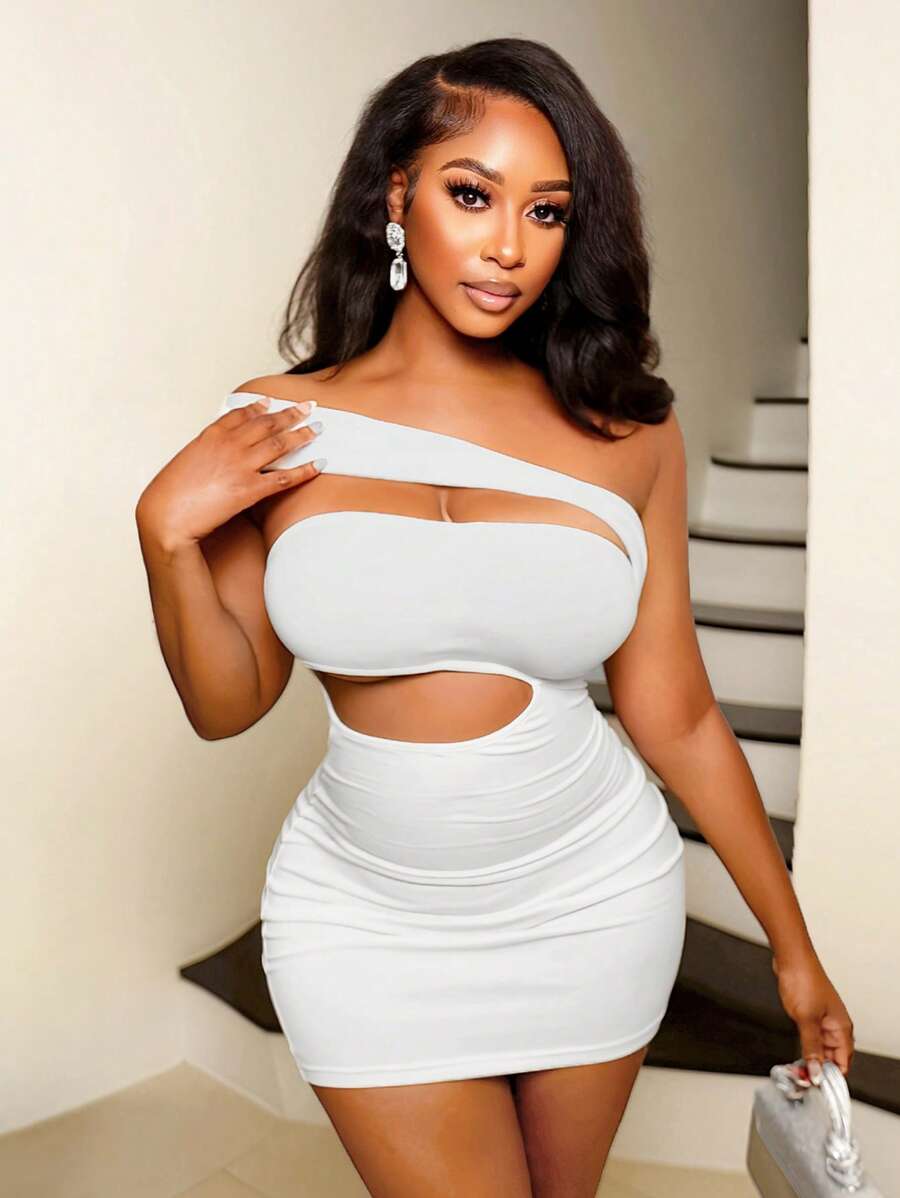 White Curve Cutout Mini