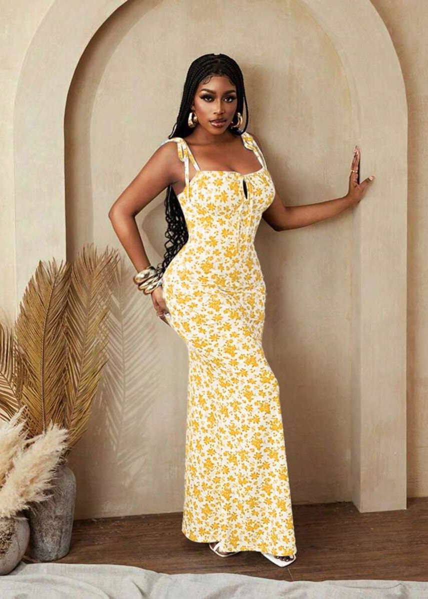 Burgundy Bloom Bodycon