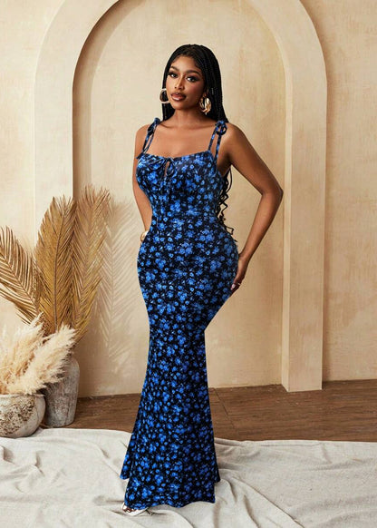 Burgundy Bloom Bodycon