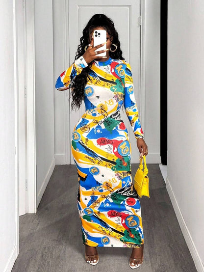 Vivid Graffiti Bodycon