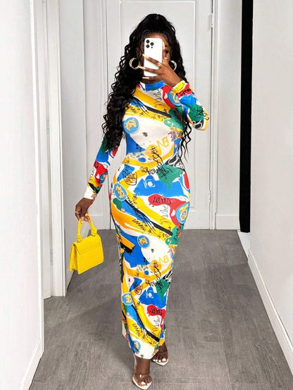 Vivid Graffiti Bodycon