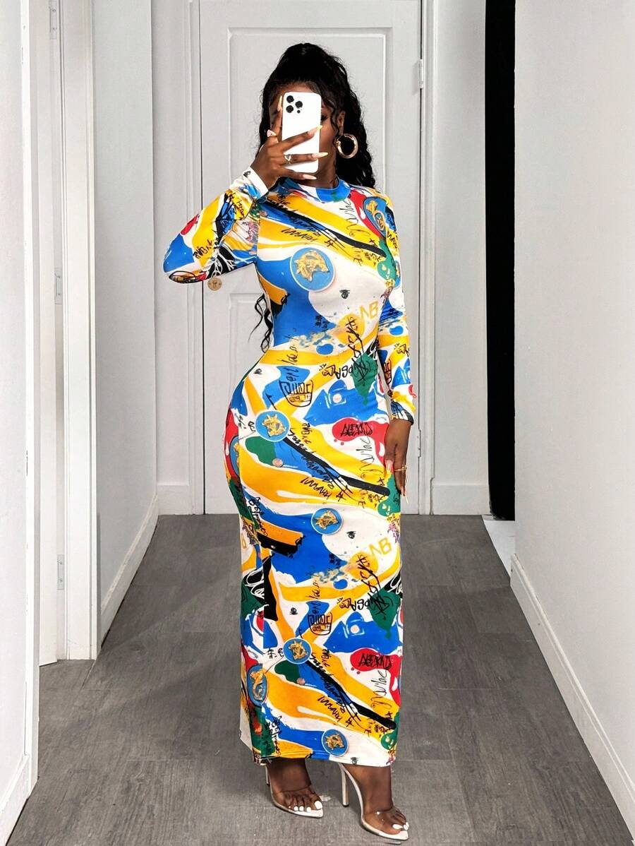 Vivid Graffiti Bodycon