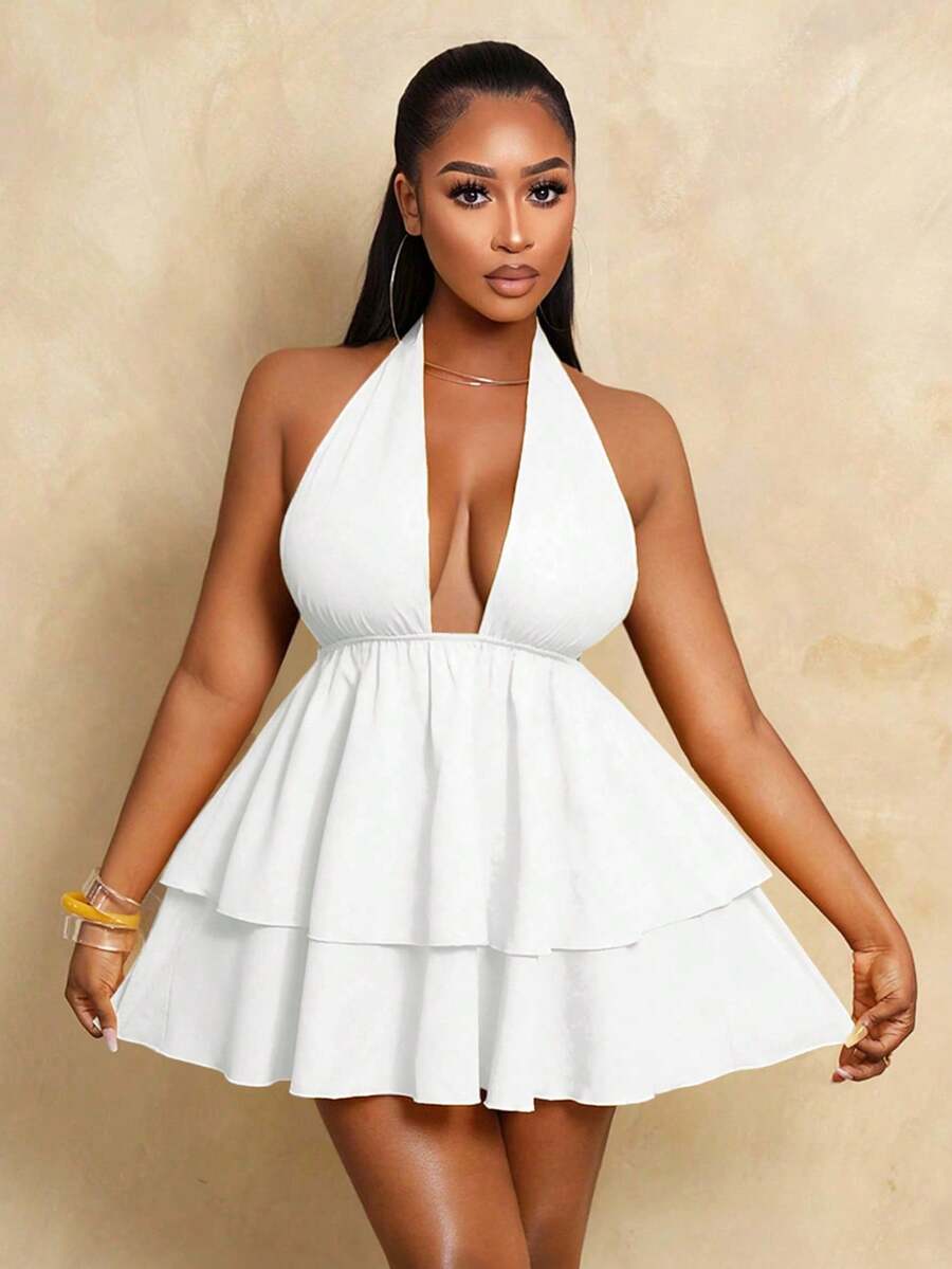 Bridal Glow Halter Mini