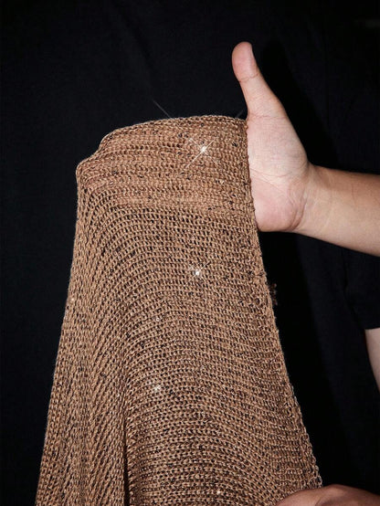 Cocoa Sparkle Knit Mini