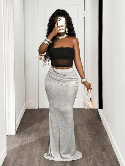 Silver Siren Mermaid Skirt