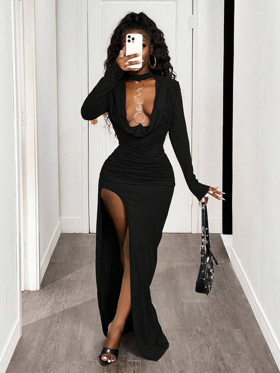 Metal Ring Slit Maxi