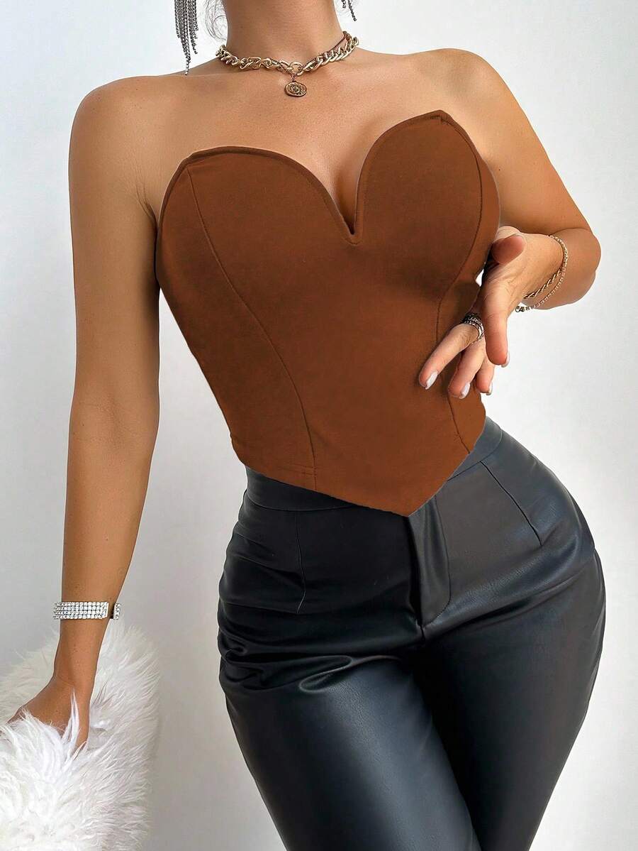 Midnight Sculpt Bandeau Top