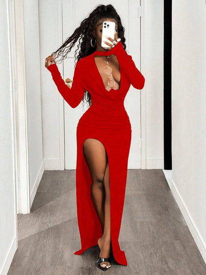 Metal Ring Slit Maxi