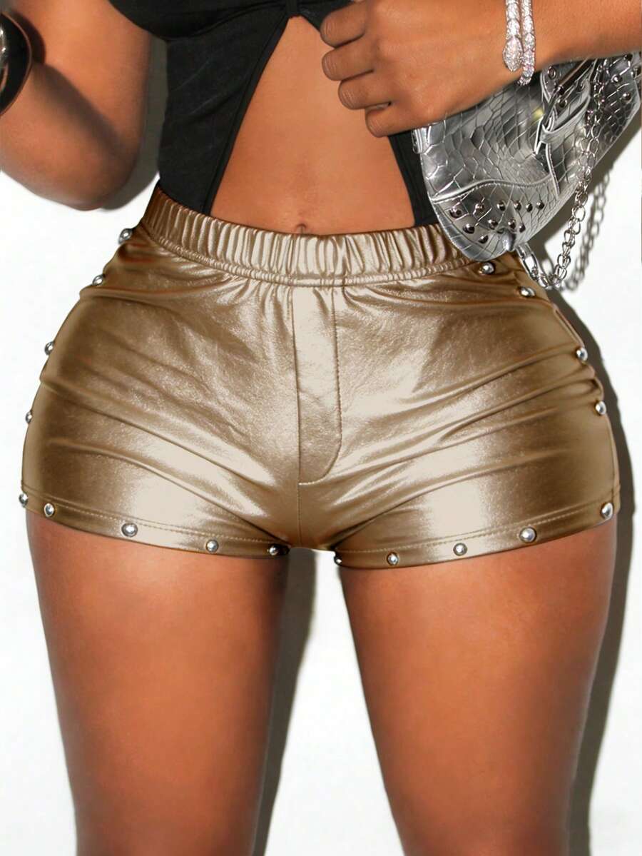 Midnight Edge Faux Leather Shorts
