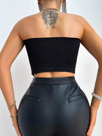 Midnight Sculpt Bandeau Top