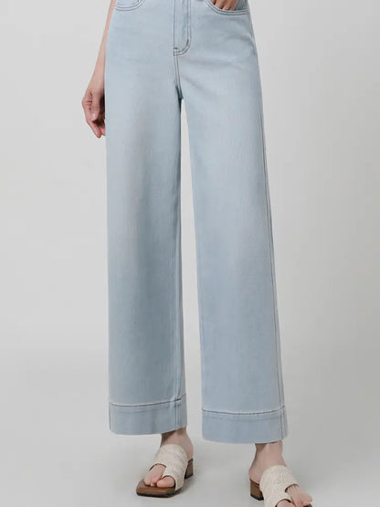 Ella – Wide-Leg Jeans With Slimming Patchwork