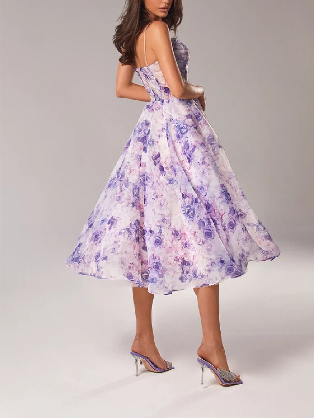 Effortless Elegance - Strapless Swing Midi Dress