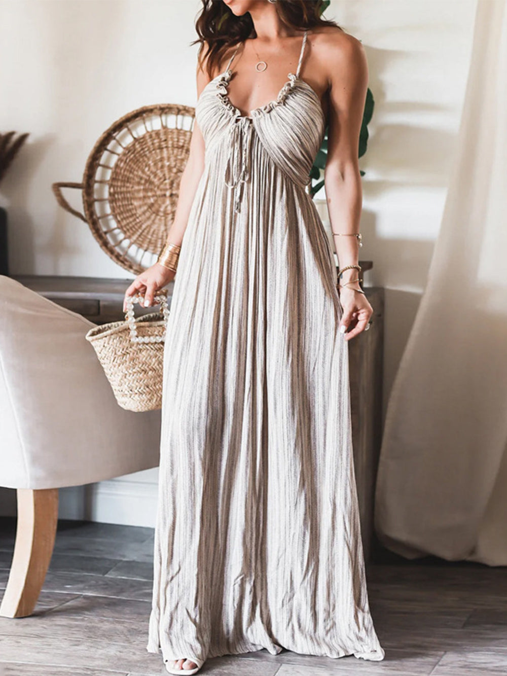 Sexy Sling Loose Long Dress - Airnori