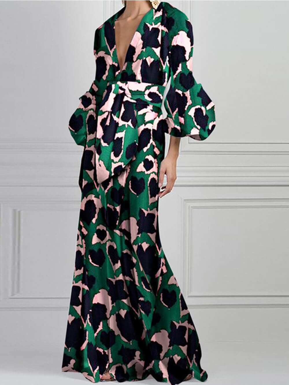 Sexy V-Neck Maxi Dress - Airnori