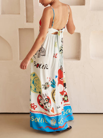 Camila - Floral Ruched Strapless Slit Maxi Dress