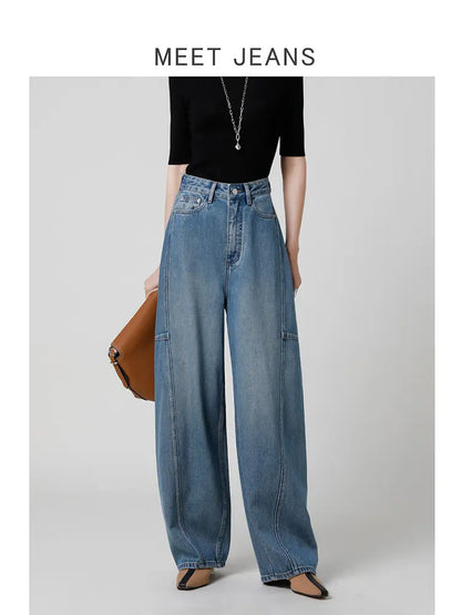 Mila - High-Waist Arc Banana Jeans