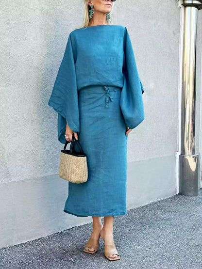 Ren - Linen Breeze Kimono Dress