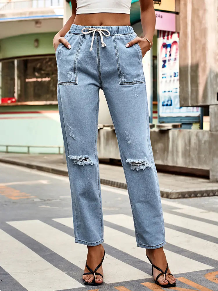 Autumn - Drawstring Jeans