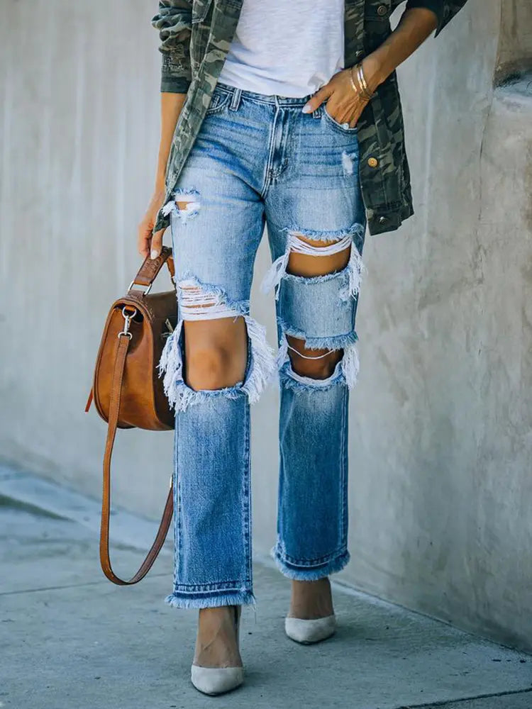 Rebel - Distressed Jeans
