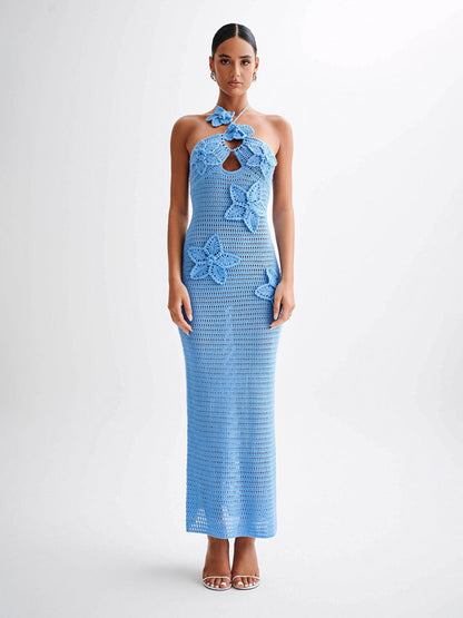 Kyla Floral Crochet Maxi Dress - Avantchic