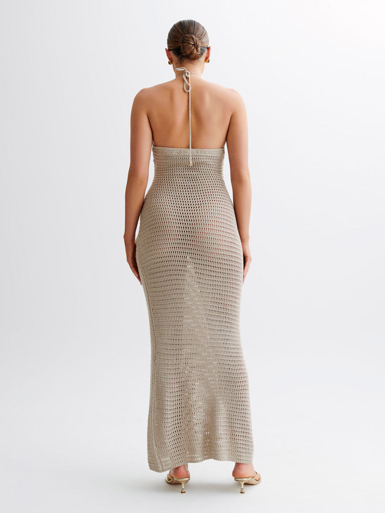 Kyla Floral Crochet Maxi Dress - Avantchic