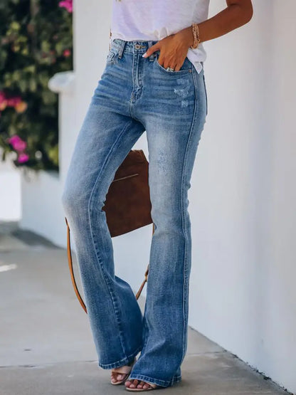 Retro High-Rise Flare Jeans