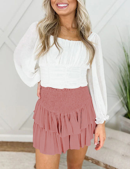 Delilah Ruffle Mini Skirt