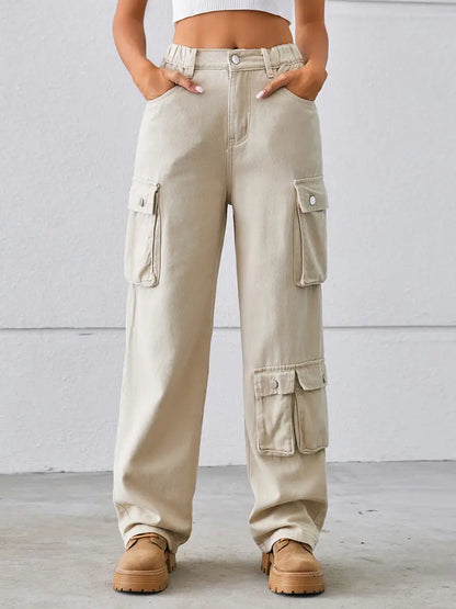 Modern Utility Pocket Denim Pants