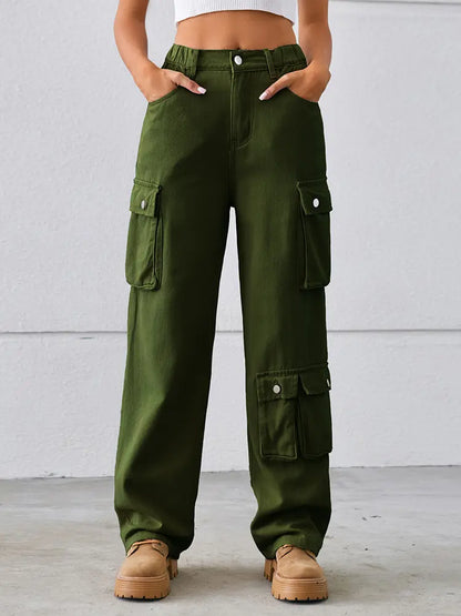 Modern Utility Pocket Denim Pants