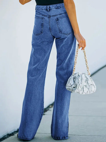 Harper – Split-Hem Denim Pants