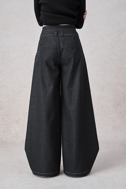 Symphony Layers Double Waist Wide-Leg Jeans