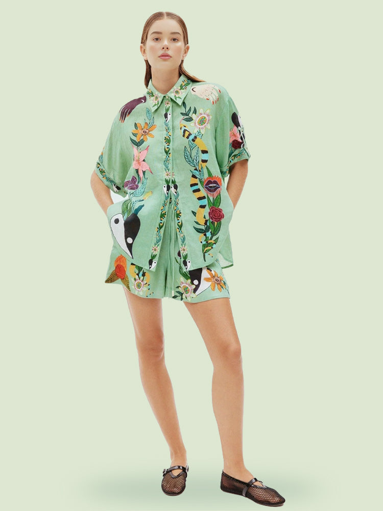 Unique Ethnic Print - Relaxed Summer Set