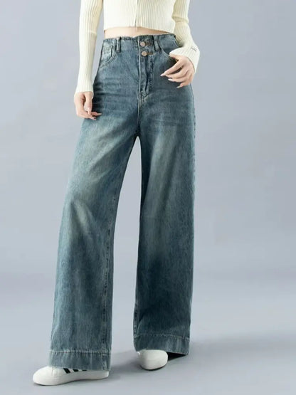 Olivia – Wide-Leg Denim Pants With Elongating Fit