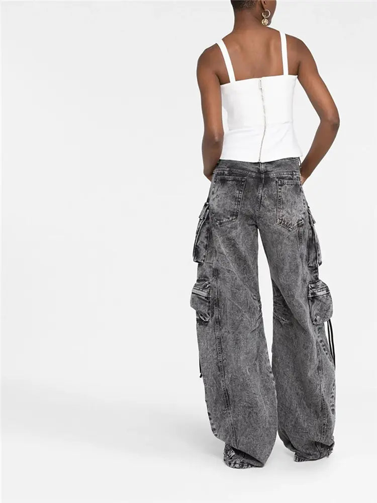 Nova - Wide-Leg Street Cargo Jeans