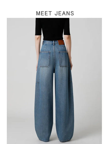 Mila - High-Waist Arc Banana Jeans