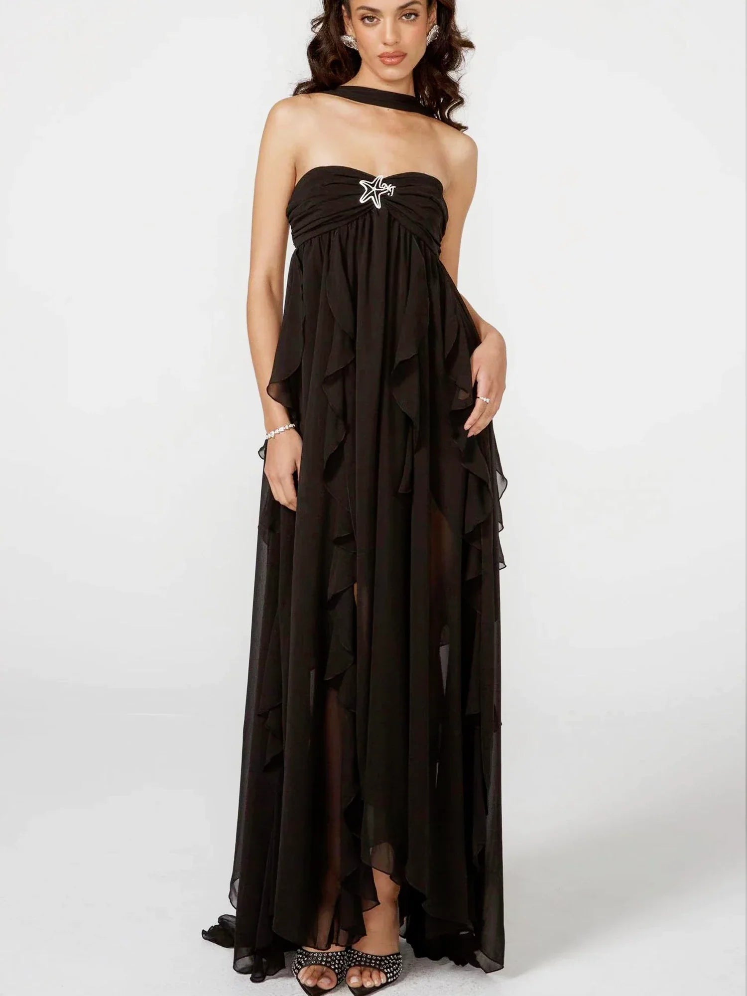 Twilight Cascade Asymmetrical Gown - Airnori