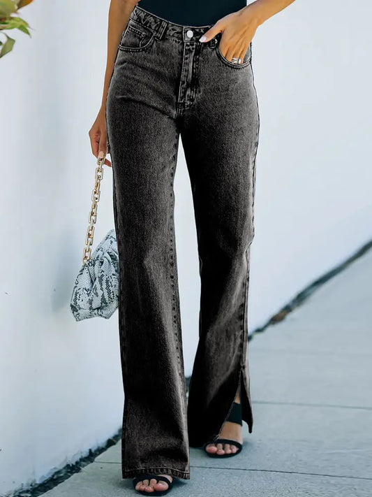 Harper – Split-Hem Denim Pants
