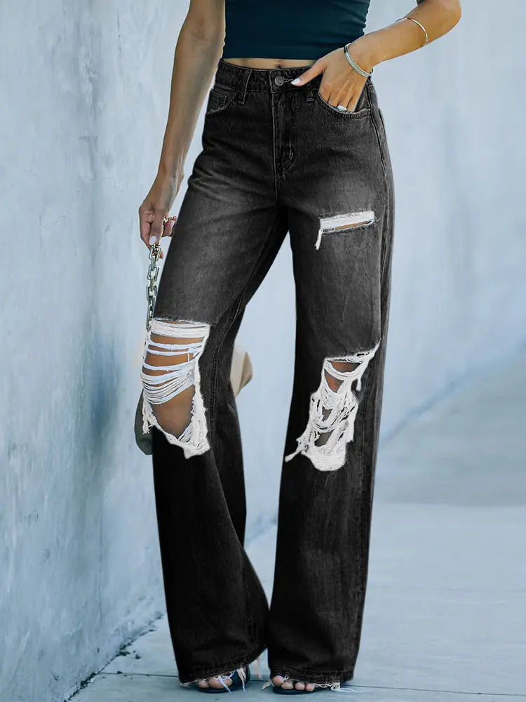 Rebel - Distressed Jeans