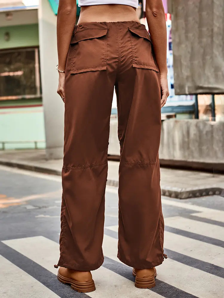 Urban Relaxed Cargo Jogger Pants with Drawstring Waist