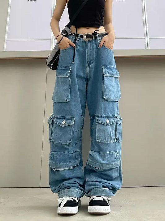 Effortless Cargo Pocket Light Jeans