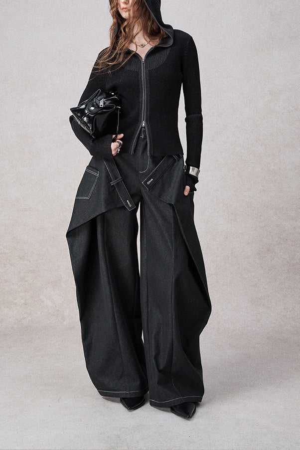 Symphony Layers Double Waist Wide-Leg Jeans
