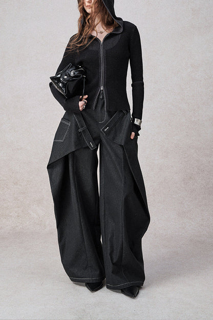 Symphony Layers Double Waist Wide-Leg Jeans