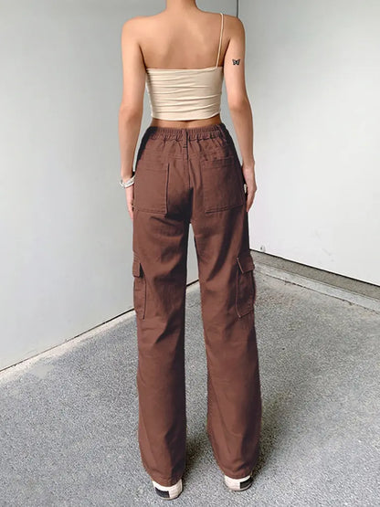 Effortless Elastic Denim Work Pants
