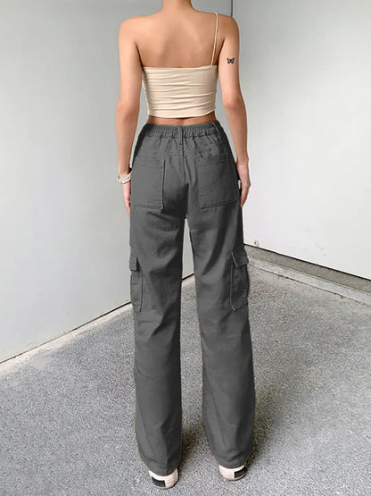 Effortless Elastic Denim Work Pants