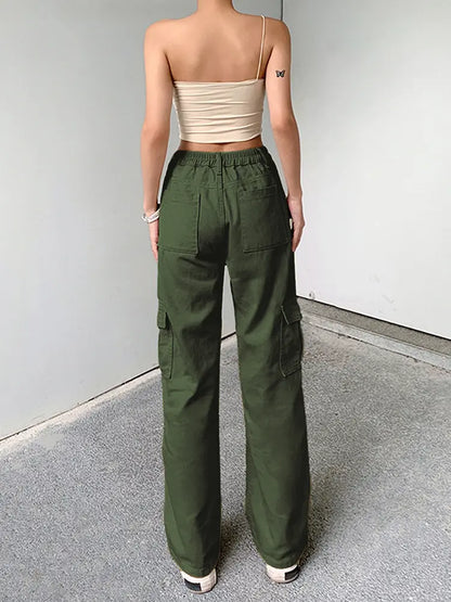 Effortless Elastic Denim Work Pants