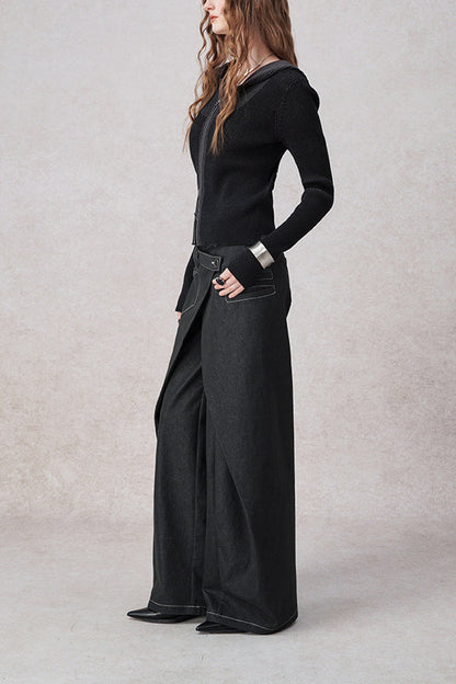 Symphony Layers Double Waist Wide-Leg Jeans