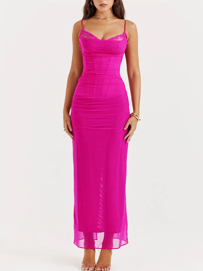 Maxi Dress Dreamscape - red Dream - Airnori